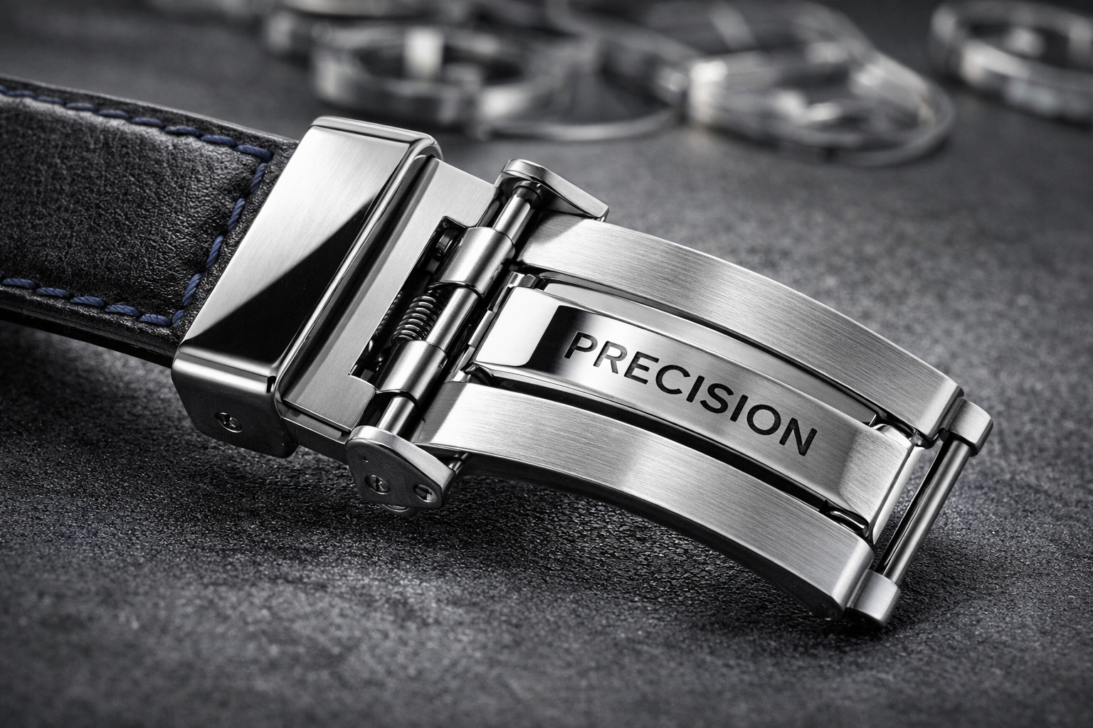 Watch buckle detail