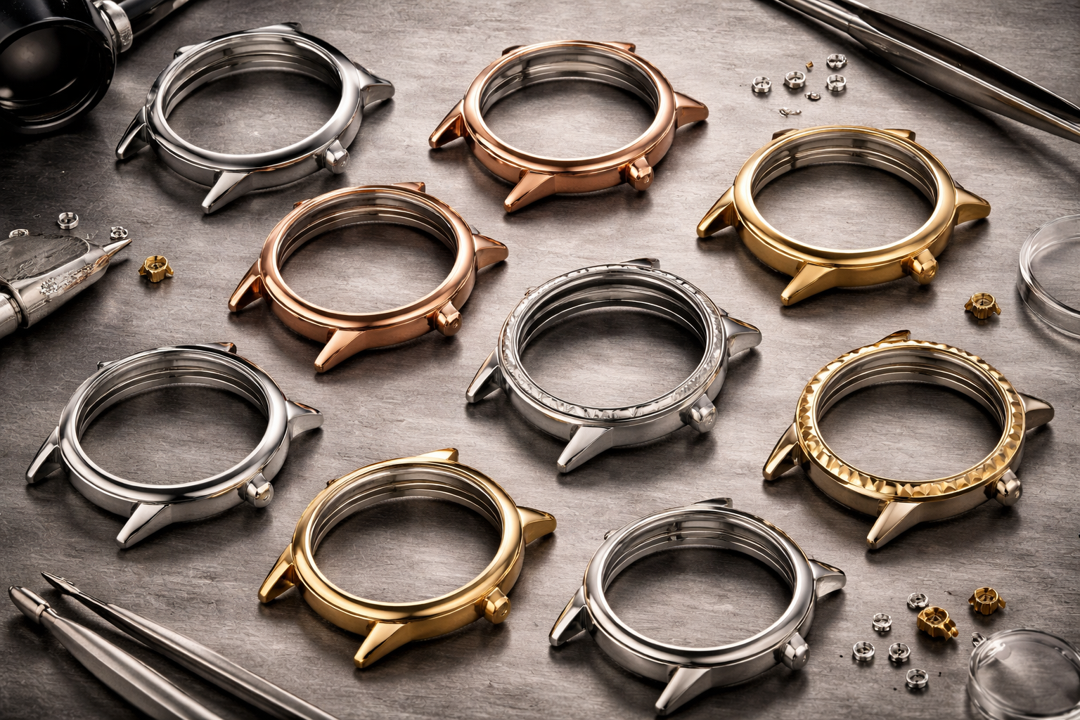 Dress watch case