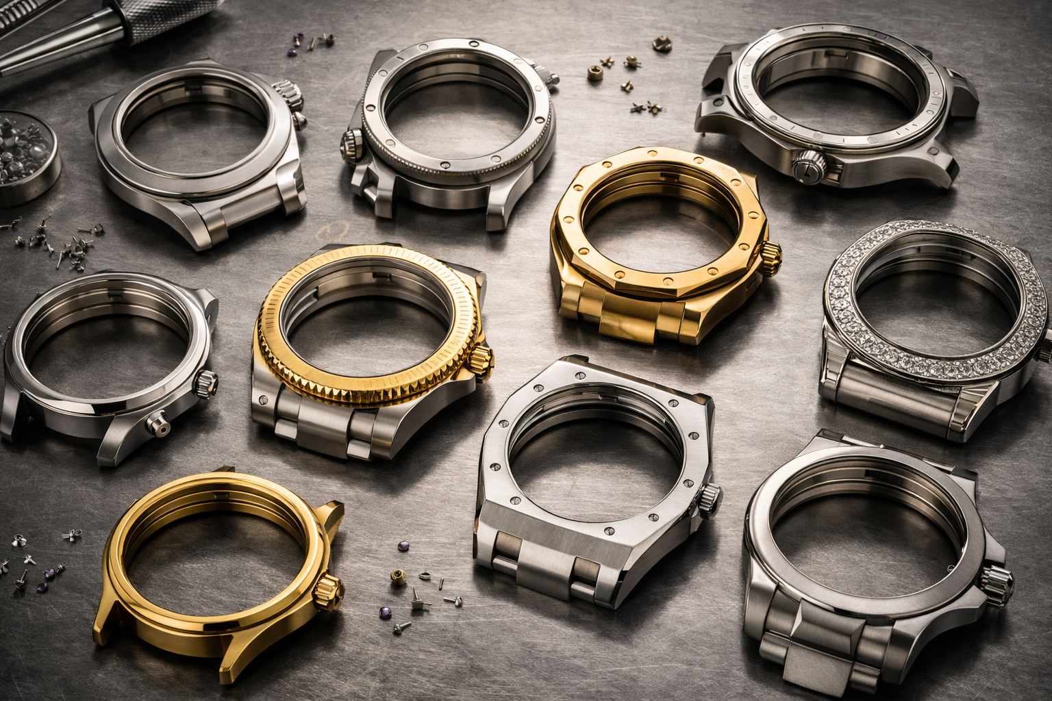 Precision watch cases