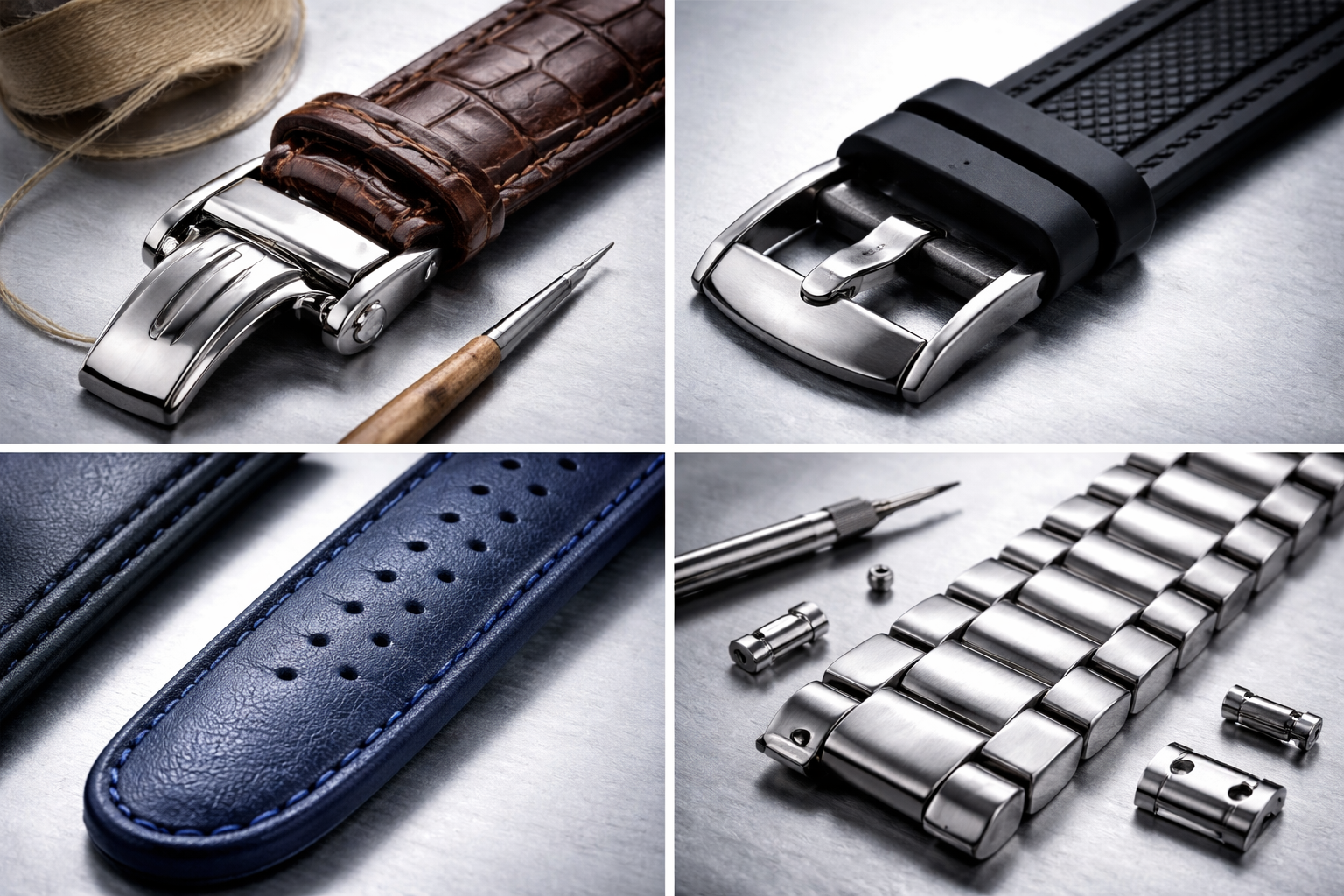 Watch strap material detail