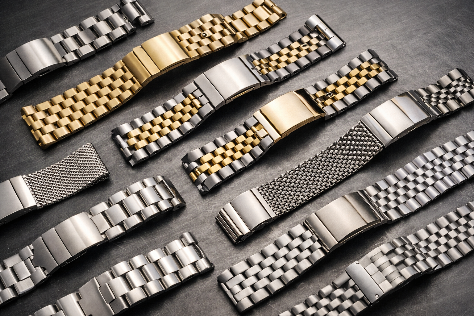 Metal watch strap