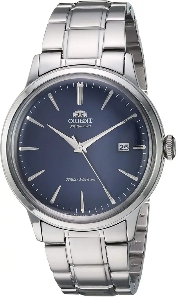Orient 'Bambino Version 5' Stainless Steel Japanese Automatic / Hand-Winding Dress Watch – RA-AC0007L10A