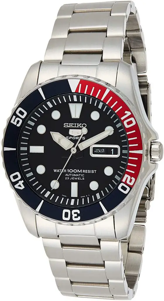 Seiko 5 Blue Dial Stainless Steel Automatic Men's Watch SNZF15
