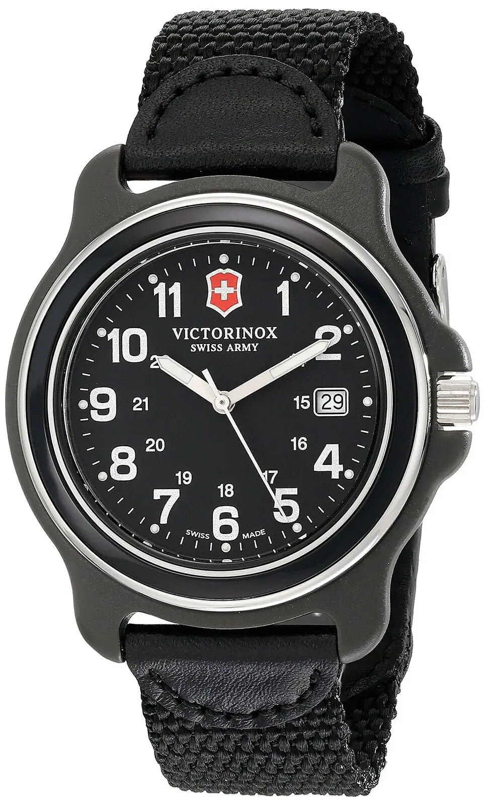 Victorinox Men's 249087 Original XL Black Stainless Steel Watch