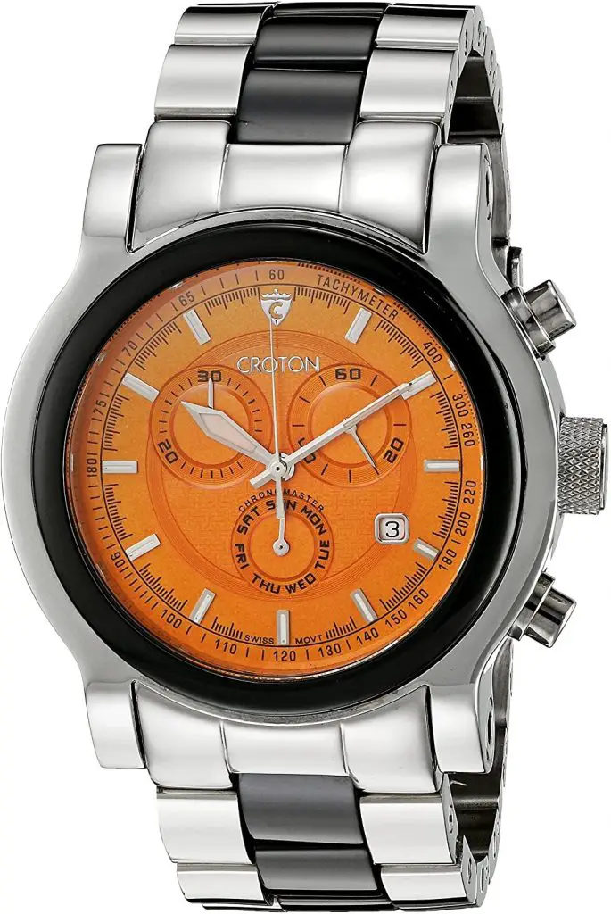 CROTON Men's CC311125BKOR "Millenium" Swiss Quartz Watch